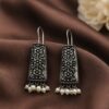 Floral Hook Earring stylish brass jewelry design