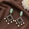 Beautiful Square Earring stylish brass jewelry design
