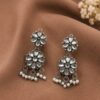 Floral Stud Earring stylish brass jewelry design