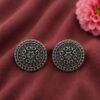 Oxidized Stud Earring stylish brass jewelry design