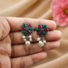 Flower Stud Earring stylish brass jewelry design