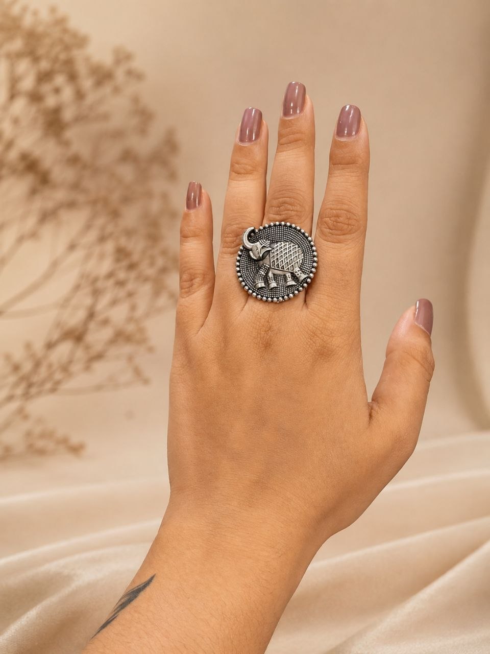Unique Elephant Ring Majestic Elegant Design for Traditional Fashion Wear 3 Unique Elephant Ring stylish brass jewelry design