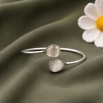 Designer Drop Bangle Premium Design for Party Wear Fashion - "Grey"