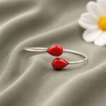 Designer Drop Bangle Premium Design for Party Wear Fashion - "Red"