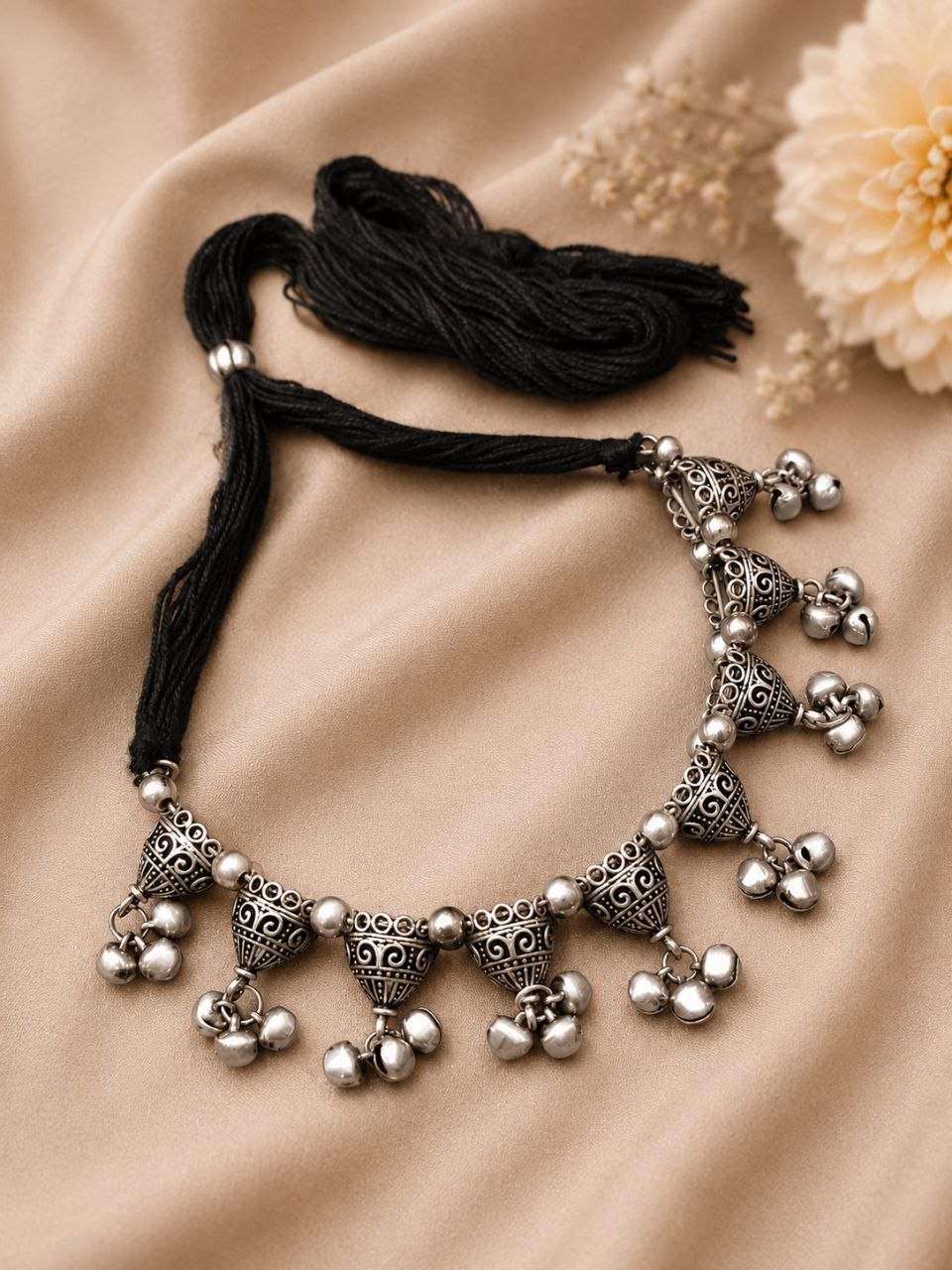 Floral Necklace Gorgeous Elegant Design for Traditional Wear 1 Floral Necklace stylish brass jewelry design
