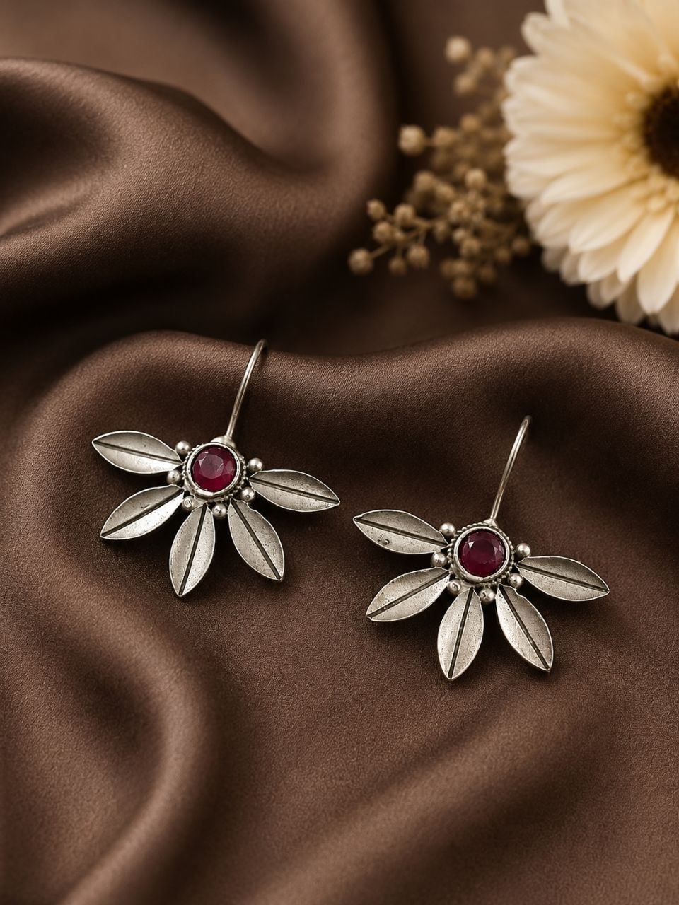 Leaf Hook Earring Exquisite Design for Everyday Wear 1 Leaf Hook Earring stylish brass jewelry design
