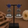 Silver Elephant Jhumka stylish brass jewelry design