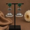 Silver Elephant Jhumka stylish brass jewelry design