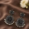 Floral Silver Earring stylish brass jewelry design