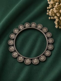 Designer Coin Bangle stylish brass jewelry design