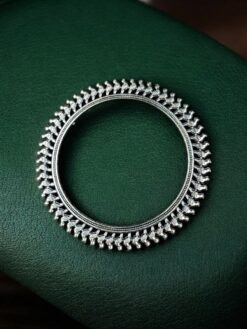 Silver Bird Bangle stylish brass jewelry design