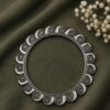 Silver Floral Bangle Nature Inspired Design for Party Wear Look 7 Silver Floral Bangle stylish brass jewelry design