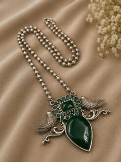 Unique Bird Necklace stylish brass jewelry design
