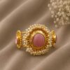 Handcrafted Round Bangle Artisan Design for Traditional Fashion Wear 3 Handcrafted Round Bangle stylish brass jewelry design