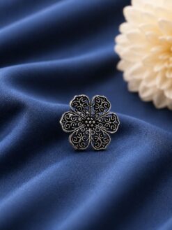 Floral Ring stylish brass jewelry design
