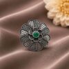 Floral Ring stylish brass jewelry design