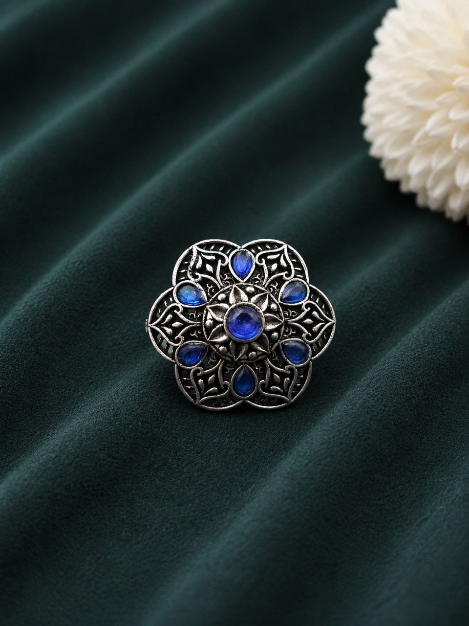 Unique Adjustable Ring Elegant Design for Stylish Traditional Wear 1 Unique Adjustable Ring stylish brass jewelry design