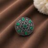 Silver Floral Ring stylish brass jewelry design