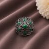 Silver Floral Ring Gorgeous Design for Beautiful Everyday Wear 9 Silver Floral Ring stylish brass jewelry design