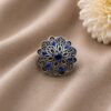 Silver Floral Ring Gorgeous Design for Beautiful Everyday Wear 12 Silver Floral Ring stylish brass jewelry design