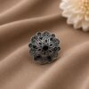 Silver Floral Ring Gorgeous Design for Beautiful Everyday Wear 13 Silver Floral Ring stylish brass jewelry design
