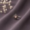 Silver Square Nose Pin stylish brass jewelry design