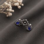 Floral Nose Pin Beautiful Inspired Design for Stunning Traditional Wear - Blue