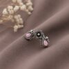 Floral Nose Pin stylish brass jewelry design