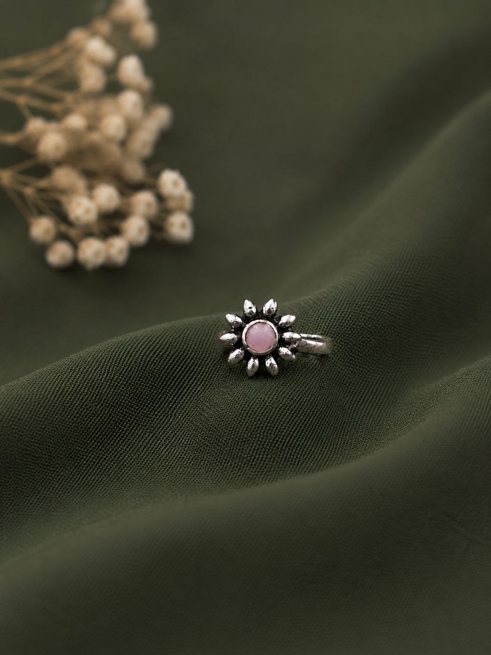 Beautiful Floral Nose Pin Elegant Design for Traditional & Everyday Wear 4 Floral Nose Pin elegant flower inspired brass jewelry