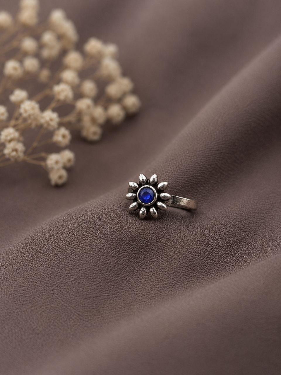 Beautiful Floral Nose Pin Elegant Design for Traditional & Everyday Wear 3 Floral Nose Pin elegant flower inspired brass jewelry