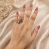 Unique Om Ring elegant spiritual brass jewelry design