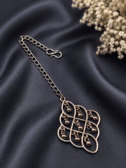 Silver Designer Maang Tika elegant traditional jewelry design