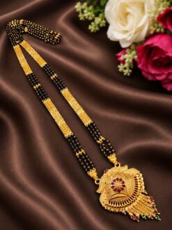 Gold Plated Mangal Sutra elegant traditional jewelry design