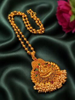 Maa Durga Chain Necklace devotional brass jewelry design