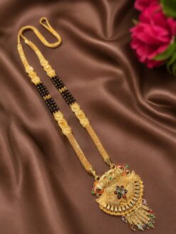 Handcrafted Mangal Sutra elegant traditional jewelry design