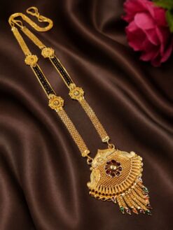 Beautiful Floral Mangal Sutra elegant flower inspired jewelry design