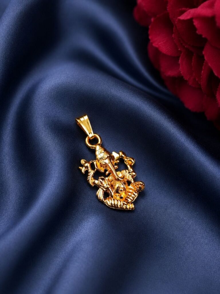 Spiritual Gold Pendant Symbol of Faith, Positivity & Timeless Elegance