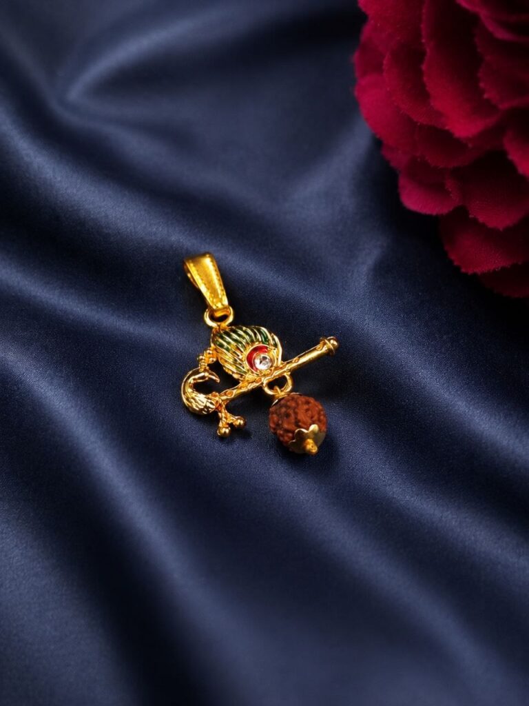 Peacock Charm Pendant Traditional for Graceful & Festive Wear
