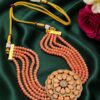 Handmade Kundan Meena Necklace traditional royal jewelry design