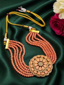 Handmade Kundan Meena Necklace traditional royal jewelry design