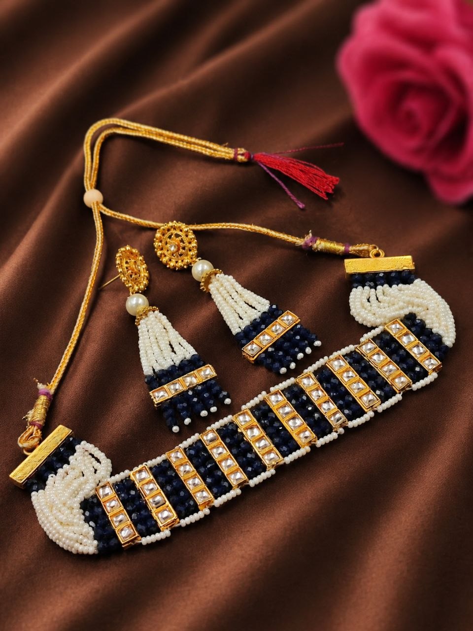 Premium Kundan Necklace Set Royal Jewelry for Grand Celebrations 1 Premium Kundan Necklace Set royal traditional jewelry design
