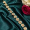 Gold Plated Shish Patti elegant bridal head jewelry design