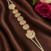 Designer Floral Shish Patti Inspired Head Jewelry for Traditional Look 4 Designer Floral Shish Patti elegant bridal head jewelry design