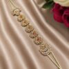 Designer Floral Shish Patti elegant bridal head jewelry design