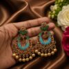Gold Handmade Earring elegant handcrafted jewelry design