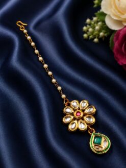 Beautiful Maang Tikka elegant traditional forehead jewelry design