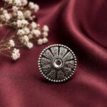 Ethnic Floral Ring Traditional Jewelry for Everyday & Festive Wear - "White"