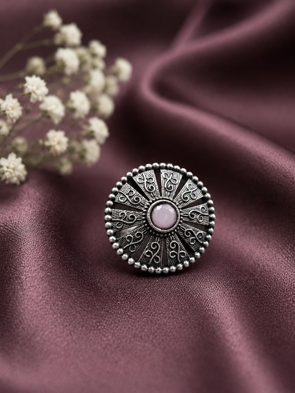 Ethnic Floral Ring Traditional Jewelry for Everyday & Festive Wear 5 Ethnic Floral Ring elegant flower inspired jewelry design
