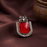 Designer Spider Ring Artistic Statement Jewelry for Everyday & Party Wear - "Red"
