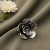 Silver Rose Ring Elegant Jewelry for Party & Festive Wear 5 Rose Ring elegant floral jewelry design